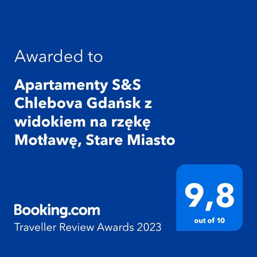 Apartamenty S&S Chlebova Gdansk Z Widokiem Na Rzeke Motlawe, Stare Miasto エクステリア 写真